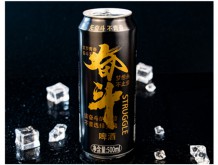 英豪奋斗啤酒易拉罐黑罐500ml罐装啤酒厂家招商代理批发