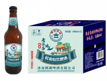 泉城明湖鲜爽原浆啤酒