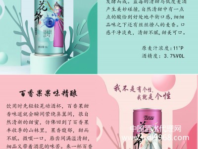 英豪花爷蓝莓果味精酿啤酒1升桶装图3