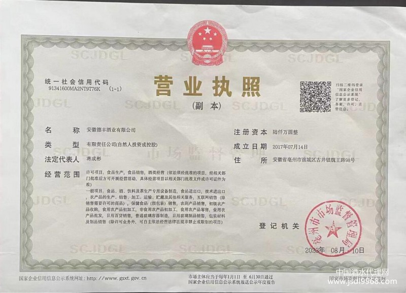 营业执照（副本）
